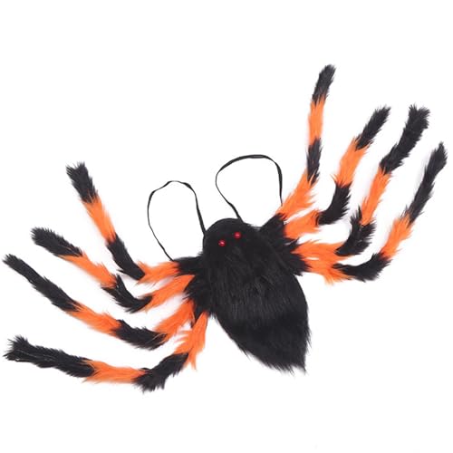 Halloween Spinnenrucksack | Bunte Spinne | Süßigkeitentasche | Horror Plüsch Spinnendekoration | Spinnenrequisiten Kostümzubehör | Halloween Spinne Kostüm Für Erwachsene Kinder Karneval Party von Tewzafiya