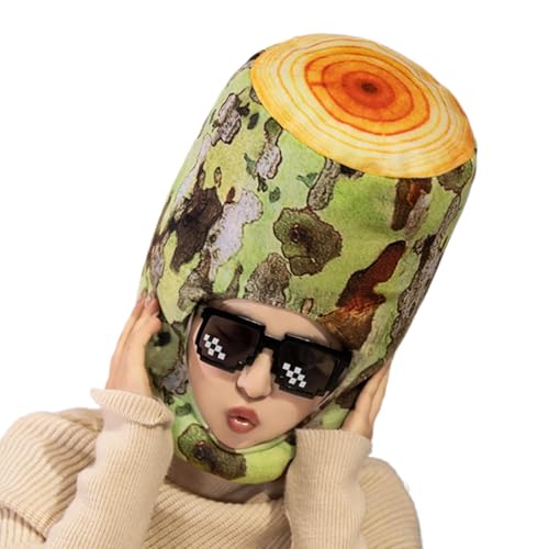 Lustige Halloween -Kopfbedeckung, Halloween -Party -Kopfbedeckung - Rollenspielsimulation Sycamore Tree Design Head Cover - Neuheit Cosplay liefert Kopfbedeckungen für Karneval, Masquerade, Nachtclubs von Tewzafiya