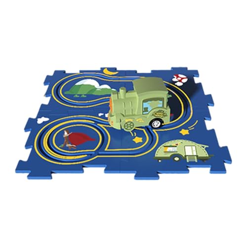 Puzzle Tracks Autospielzeug,Puzzle Track Car Spielset | Weihnachtspuzzle-Montageset,Auto-Set, Spielzeug, pädagogisches Puzzle-Spielzeug für Kleinkinder, Weihnachtsgeburtstag von Tewzafiya