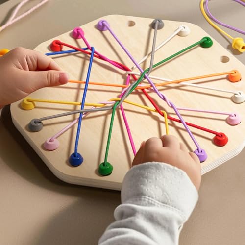 Seilpuzzlespiel, Twisted Seil -Puzzlespiel - Rope Knots Untying Challenge Toy für Kinder,Brain Teaser Logic Brettspiel Feinmotorik Spielzeug für Mädchen von Tewzafiya