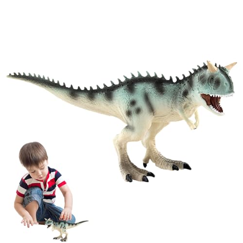 Tewzafiya Dinosauriermodell, Dinosauriermodelle realistisch - Carnotaurus Triceratops Statue Toy,Dino Figur tierfigur lustiges Bildungsmodell für Mädchen Kinder von Tewzafiya