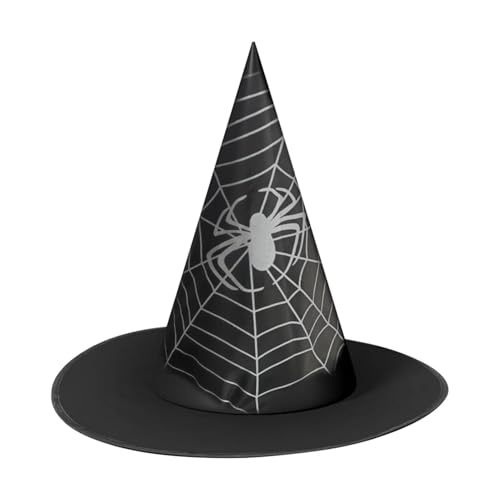 Tewzafiya Halloween-Hexenhüte, schwarze Hexenhut-Halloween-Dekorationen, Schwarze Hexenhut-Zaubererhüte, Schwarzer Hexenhut, Halloween-Kostüm, Hexenzubehör, Mützen für Damen, Mädchen, Kinder von Tewzafiya