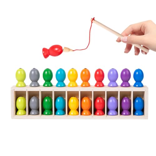 Tewzafiya Magnetisches Angelspiel - Farbzuordnungsspiel | Holzspielzeug Lernspiel Für Kinder Mädchen Schule Kindergarten Tewzafiya Magnetisches Angelspiel - Farbzuordnungsspiel | Holzspielzeug Lernspiel Für Kinder Mädchen Schule Kindergarten von Tewzafiya