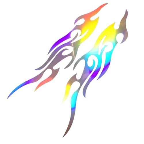 Tewzafiya Motorrad Aufkleber Und Abziehbilder,Flammenmuster Stylische Aufkleber - 2er-Set wasserdichte Embleme Für Gepäck Briefkasten Koffer Werkzeugkasten Golfwagen Boot Tewzafiya Motorrad Aufkleber Und Abziehbilder,Flammenmuster Stylische Aufkleber - 2er-Set wasserdichte Embleme Für Gepäck Briefkasten Koffer Werkzeugkasten Golfwagen Boot von Tewzafiya