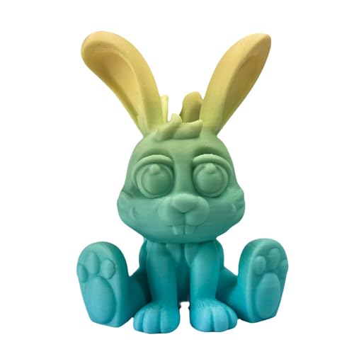 Tewzafiya Ostereifiguren, 3D -gedruckte Eier - Festival Figur Bunny Toy - 3D -bedruckter zappwerk Spielzeug für Garten Heimtisch Schlafzimmer Wohnzimmer von Tewzafiya