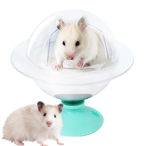 Tewzafiya Sandbadebox für Hamster,Hamster Sandbadebox | Duschraum Hamster Chinchilla Sandbad Katzentoilette | Sandbehälter zum Graben, Entspannungshaus für Goldhamster und Zwerghamster von Tewzafiya