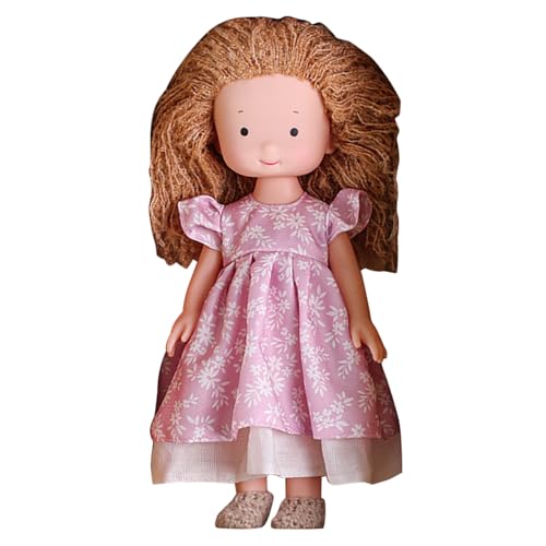 Tewzafiya Weiche handgefertigte Puppen, handgefertigte Strickpuppe,Süße kleine Mädchen-Strickpuppe - Erste Puppe für Mädchen, fördert Fantasie und Feinmotorik Tewzafiya Weiche handgefertigte Puppen, handgefertigte Strickpuppe,Süße kleine Mädchen-Strickpuppe - Erste Puppe für Mädchen, fördert Fantasie und Feinmotorik von Tewzafiya