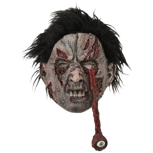 Tewzafiya Zombie Maske | Halloween Grusel Maske Zombie Kopfmaske für Erwachsene,Kostüm Kopfschmuck Unisex Für Herren Damen Streiche Fotos Tewzafiya Zombie Maske | Halloween Grusel Maske Zombie Kopfmaske für Erwachsene,Kostüm Kopfschmuck Unisex Für Herren Damen Streiche Fotos von Tewzafiya