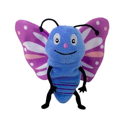 Tierhandpuppen,Tierpuppen für Kinder - Raupenpuppen,Niedliche Bienen-Fingerpuppen, weiche Plüsch-Raupen-Handpuppen für 1–3 Jahre alte Kleinkinder von Tewzafiya