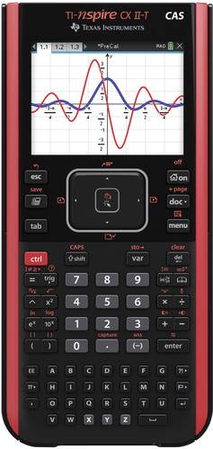 Texas Instruments NSPCXCASIIT Grafikrechner Schwarz akkubetrieben von Texas Instruments