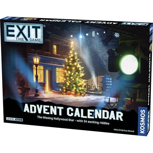 EXIT The Game - Adventskalender - Der fehlende Hollywoodstern | Weihnachten | Kalender | Advent | Mystery-Spiel | Familienaktivität | ab 10 Jahren von Thames & Kosmos