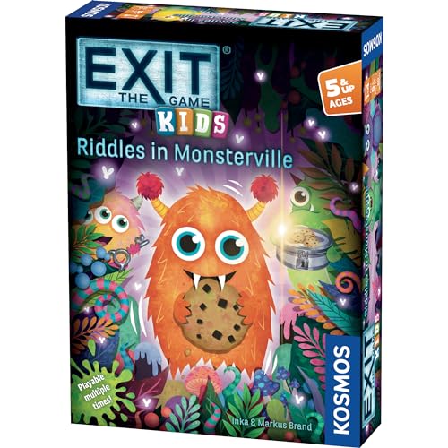 EXIT: The Game - Kids - Riddles in Monsterville | Kids Game | Puzzles | Brainsteasers | Co-op Games von Thames & Kosmos