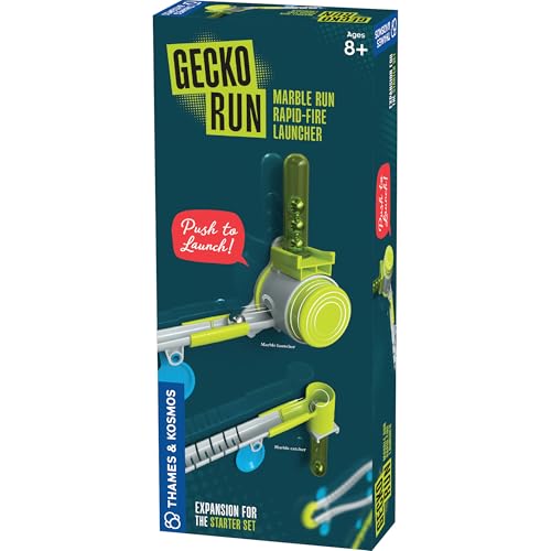Gecko Run Kugelbahn Rapid-Fire Launcher Erweiterungspaket | Thames & Kosmos, Extra Stunt für Vertikale Kugelbahn Starterset; Schnelle, No-Mess Setup, rückstandsfreie Nano-Klebepads, stundenlanges Gecko Run Kugelbahn Rapid-Fire Launcher Erweiterungspaket | Thames & Kosmos, Extra Stunt für Vertikale Kugelbahn Starterset; Schnelle, No-Mess Setup, rückstandsfreie Nano-Klebepads, stundenlanges von Thames & Kosmos