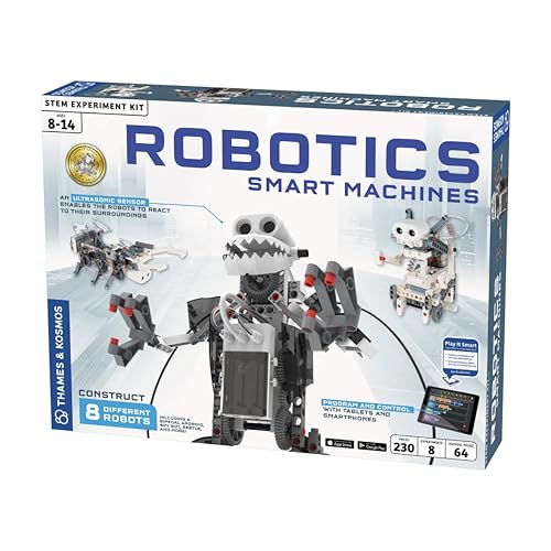 Thames and Kosmos , 620375 , Robotics: Smart Machines , Program and Control Your Robots With Your Tablets/Smartphones , 8 Models , Ages 8+ Thames and Kosmos , 620375 , Robotics: Smart Machines , Program and Control Your Robots With Your Tablets/Smartphones , 8 Models , Ages 8+ von Thames & Kosmos
