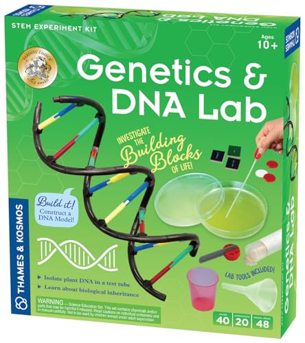 Thames & Kosmos, 665007, Genetics & DNA Lab, Learn About Biological Inheritance, Isolate Plant DNA in A Test Tube, 20 Experiments, Ages 10+ von Thames & Kosmos