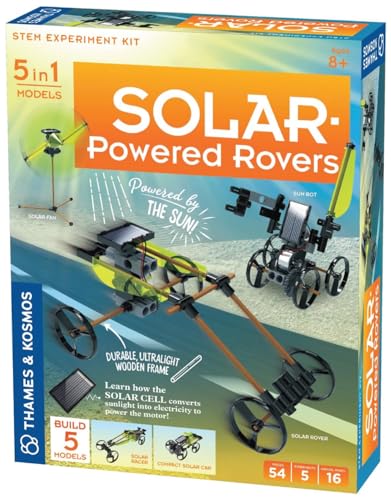 Thames & Kosmos , 550030, Solar Powered Rovers, Stem Experiment Kit, 5 in 1 Models, Durable Ultralight Wooden Frame, Ages 8+ Thames & Kosmos , 550030, Solar Powered Rovers, Stem Experiment Kit, 5 in 1 Models, Durable Ultralight Wooden Frame, Ages 8+ von Thames & Kosmos