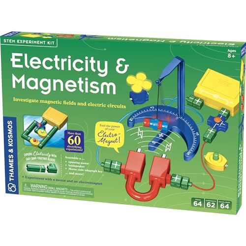 Thames & Kosmos , 620417 , Electricity and Magnetism Science Kit , Electronics Kit , Investigate Magnetic Fields and Forces , Experiment with A Motor and Electromagnet , 62 Experiments , Ages 8+ von Thames & Kosmos