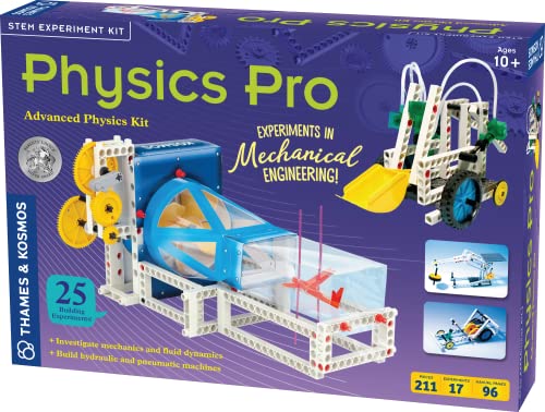 Thames & Kosmos , 625314, Physics Pro (V 2.0), Advanced Physics Kit, Build Hydraulic and Pneumatic Machines, 31 Experiments, Ages 8+ von Thames & Kosmos