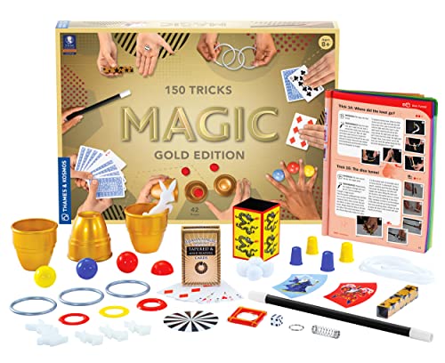 Thames & Kosmos , 698232 , Magic: Gold Edition , 150 Tricks , Blow Your Friends and Family Away with These Amazing Magic Tricks , 42 Props , Ages 8+ von Thames & Kosmos