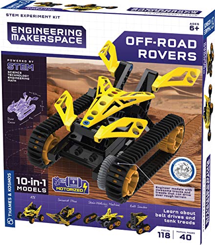 Thames & Kosmos 555063, Build Vehicles, Ages 8+ Themse & Kosmos Engineering Makerspace Off-Road Rovers Bauen 10 Wilde Geländefahrzeuge ab 8 Jahren, Mehrfarbig von Thames & Kosmos