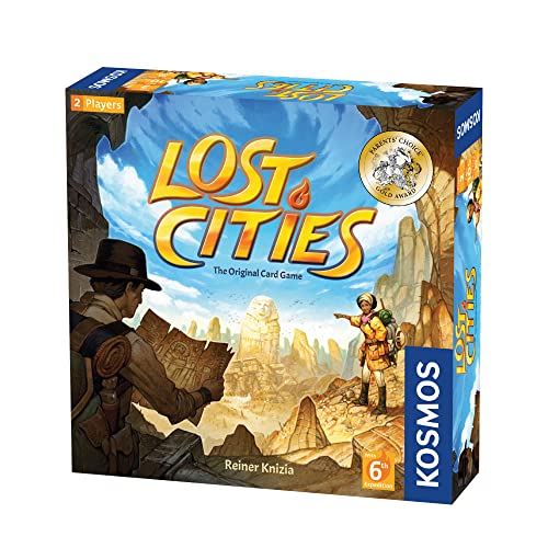 Thames & Kosmos 691821 Lost Cities: The Card Game , Who Will Discover the Ancient Civilizations? , Strategic Game, 2 Players , Ages 10+, 7.9' von Thames & Kosmos