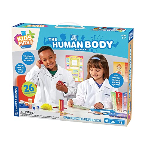 Thames & Kosmos - Kids First: First Human Body - Beginner Educational Science & Anatomy Kit - Fun for Kids Ages 5-7 - 26 Experiments - 567003 von Thames & Kosmos