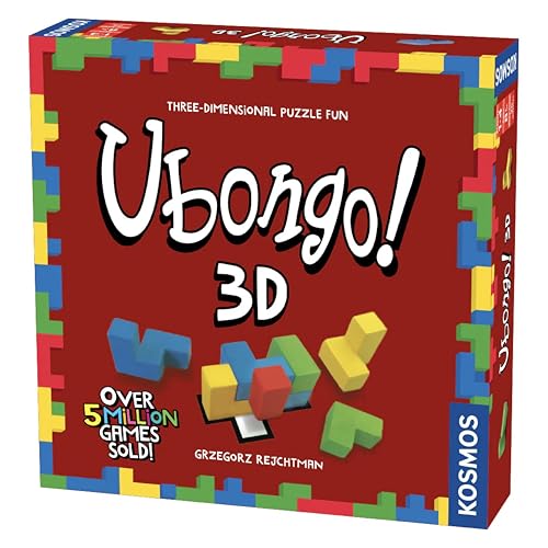 Thames & Kosmos - Ubongo! 3D - Level: Intermediate - Unique Puzzle Game - 1-4 Players - Puzzle Solving Strategy Board Games for Adults & Kids, Ages 5+, 694258 von Thames & Kosmos