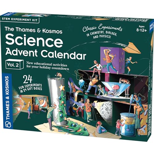 The Thames & Kosmos Science Adventskalender Vol 2 | 24 tägliche STEM-Experimente in Chemie, Biologie & Physik, Countdown bis Winterferien | Spaß, gesunde Familientradition (Version 2024) von Thames & Kosmos