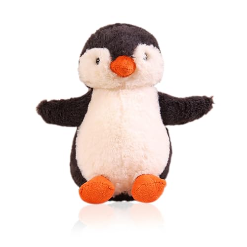 Thapncow Kuscheltier Pinguin Plüschtier für Kinder, Stofftier Schmusetier zum Kuscheln & Spielen, Squishmallow Pinguin Geschenk, Pudgy Penguins Plush Für Mädchen Jungen (Grauer Plüschpinguin 23cm) von Thapncow