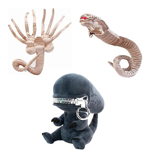 Alien Plüschtier Prometheus Stofftier für Fans des klassischen Horrorfilms - Get Your Claws on The Scariest Softie (3er Pack), Medium von The Alien