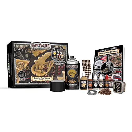 The Army Painter GameMaster Desert & Arid Wastes Terrain Kit, kompatibel mit XPS Foam Warhammer Terrain Warhammer 40k Starter Sets, Grundierlacksatz Army Painter und Diorama Materialien von The Army Painter