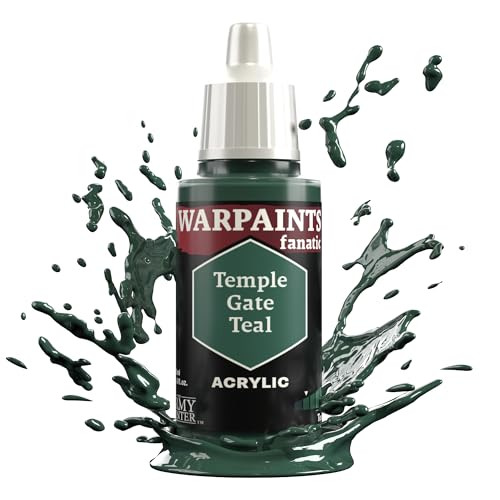 The Army Painter Teals & Turquoises Warpaints Fanatic 18 ml Acrylfarben (Temple Gate Teal) von The Army Painter