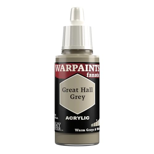 The Army Painter Warpaint Fanatics Great Hall Grey Acrylics Miniature Hobby Painting for Miniature Figures Quality Paint for Miniature Wargaming von The Army Painter