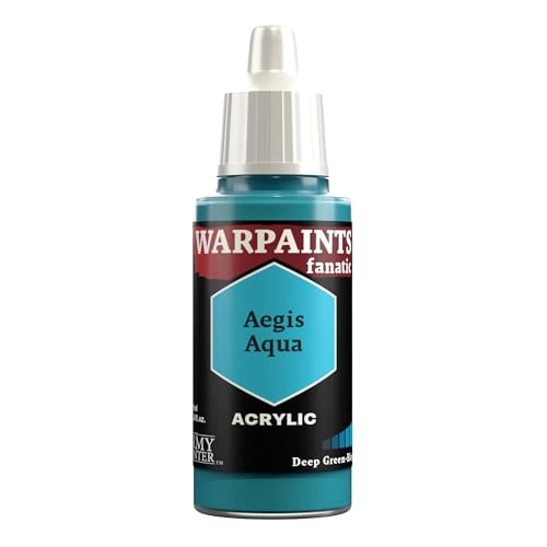 The Army Painter Teals & Turquoises Warpaints Fanatic Acrylfarben, 18 ml, (Aegis Aqua) von The Army Painter