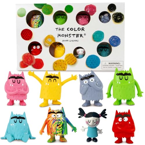 Color Monster & Nuna Figuren-Set – Set mit 8 emotionalen Lernspielzeugen für Kinder ab 3 Jahren von The COLOR MONSTER