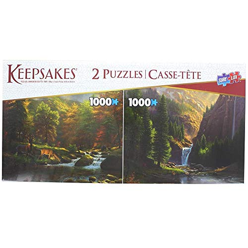 Set of 2 Keepsakes 1000 Piece Jigsaw Puzzles | Mountain Landscapes von The Canadian Group