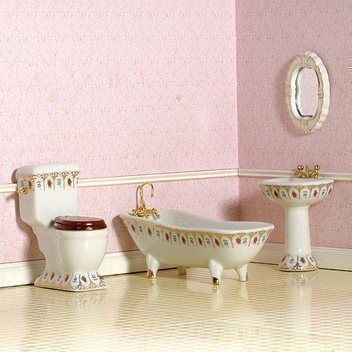 Dolls House 4442 Luxury Victorian Bad Bathroom 1:12 für Puppenhaus von The Dolls House Emporium