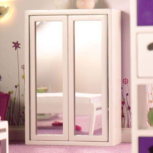 Dolls House Schlafzimmer-Schrank weiß Spiegel 4928 Dolls House Schlafzimmer-Schrank weiß Spiegel 4928 von The Dolls House Emporium