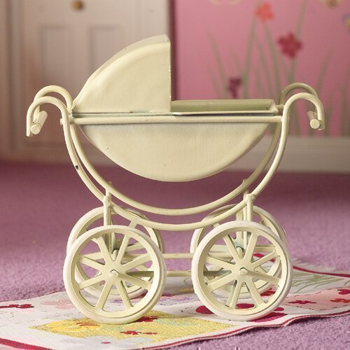 The Dolls House Emporium Cremefarbender Kinderwagen von The Dolls House Emporium