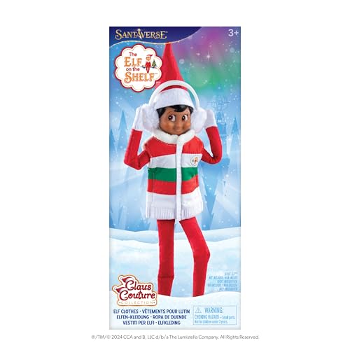 The Elf on The Shelf® Claus Couture® Winterspaziergang | Daunenweste & Ohrenschützer | Scout Elf Outfit von The Elf on the Shelf