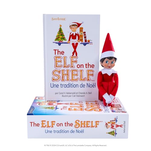 The Elf on The Shelf® Eine Weihnachtstradition | Französisch | Mädchen mit Blauen Augen | inkl. zauberhaft illustriertem Buch, Erinnerungsbox & offizieller Adoptionsurkunde von The Elf on the Shelf