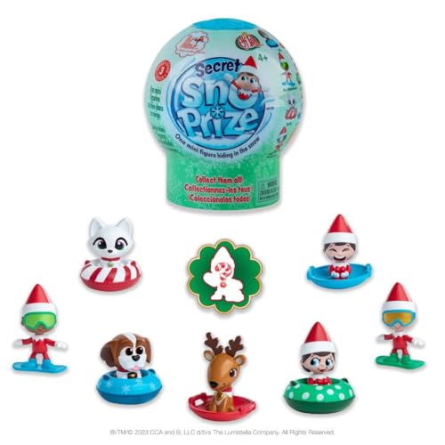 Elf on The Shelf Secret SnoPrize (Serie 3) Schneekugel mit Überraschung Mini Elf im Regal/Elf Haustiere Actionfigur | Zubehör günstig | Elfe im Regal Geschenke | Mystery Toy | Elf im Regal Spiele von The Elf on the Shelf