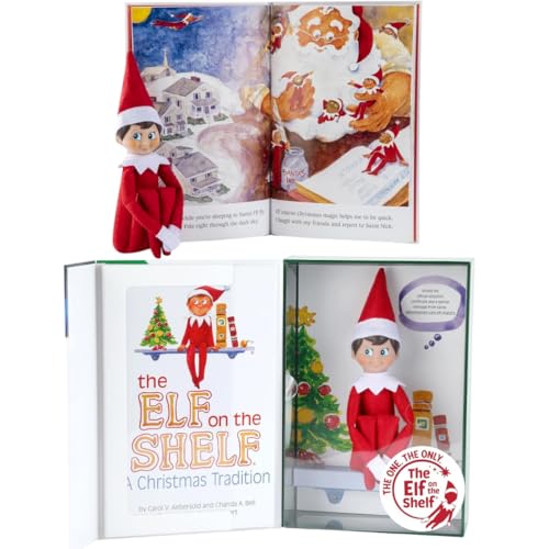 Elf on The Shelf: A Christmas Tradition | Light Skinned Blue Eyed Boy Scout Elf | Includes Keepsake Box and Children's Book | Register Your Elf to Download an Adoption Certificate + Santa Letter von The Elf on the Shelf