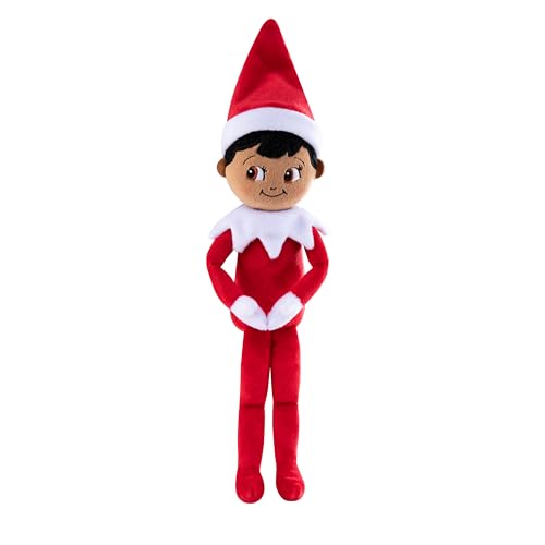 The Elf on The Shelf® Plushee Pals® Snuggler | Junge mit Braunen Augen | 34 cm Scout Elf Kuschelpuppe | Weiches Plüschtier für Kinder und Erwachsene von The Elf on the Shelf