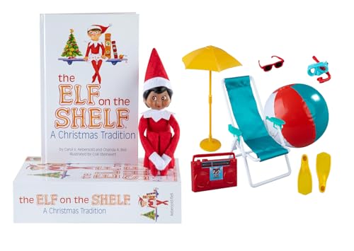 The Elf on the Shelf® Brown Eyed Girl & Polar Props™ Strandurlaub-Set von The Elf on the Shelf