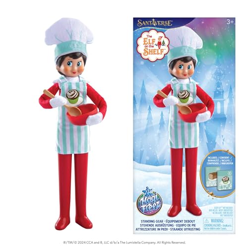 The Elf on the Shelf® - MagiFreez™ Weihnachtsbäckerei | Outfit mit Kochmütze, Schürze & Backzubehör | Scout Elf Accessoires von The Elf on the Shelf