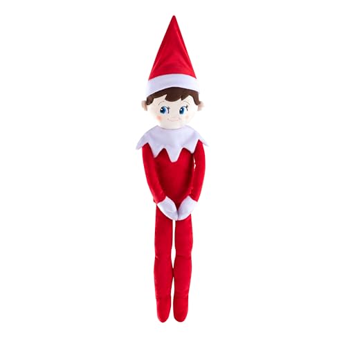 The Elf on the Shelf® Plushee Pals® Huggable | 70 cm großer Plüschelf | Junge mit Blauen Augen | Scout Elf Kuschelpuppe von The Elf on the Shelf