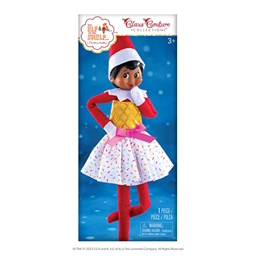 The Elf on the Shelf® Claus Couture® Eiscreme Partykleid | Bunte Streusel & Pinke Schleife | Scout Elf Outfit von The Elf on the Shelf