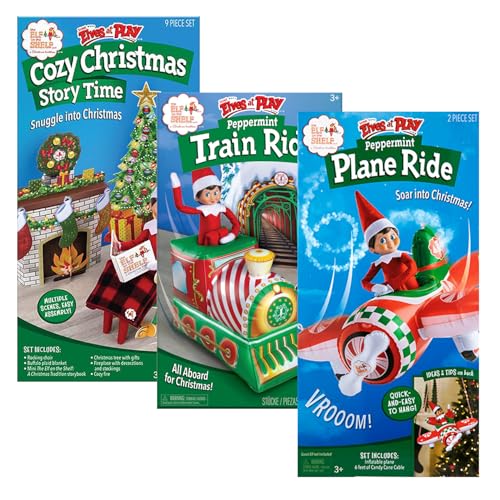 The Elf on the Shelf SEAP Bundle: Peppermint Plane, Peppermint Train, and Cozy Christmas Time von The Elf on the Shelf