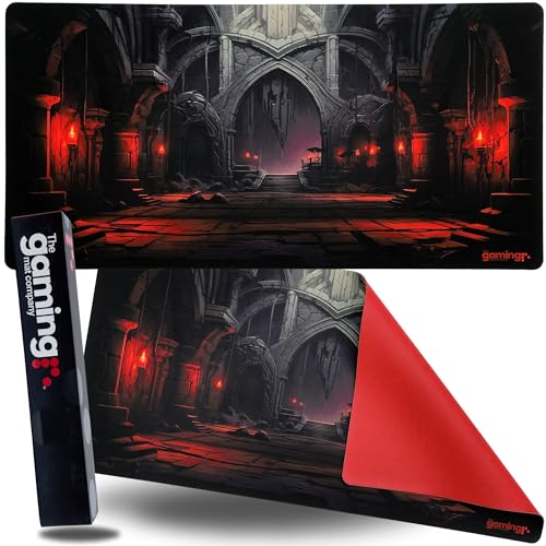 The Gaming Mat Company Einzelspieler-MTG-Spielmatte und Gaming-Mauspad – 28" x 14" Dungeon-Gaming-Mauspad, kompatibel mit Magic The Gathering-Spielmatten, MTG-Karten, Gaming-Mauspad, großes Mauspad von The Gaming Mat Company